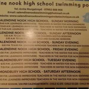 Salendine nook swimming lessons adults and children
